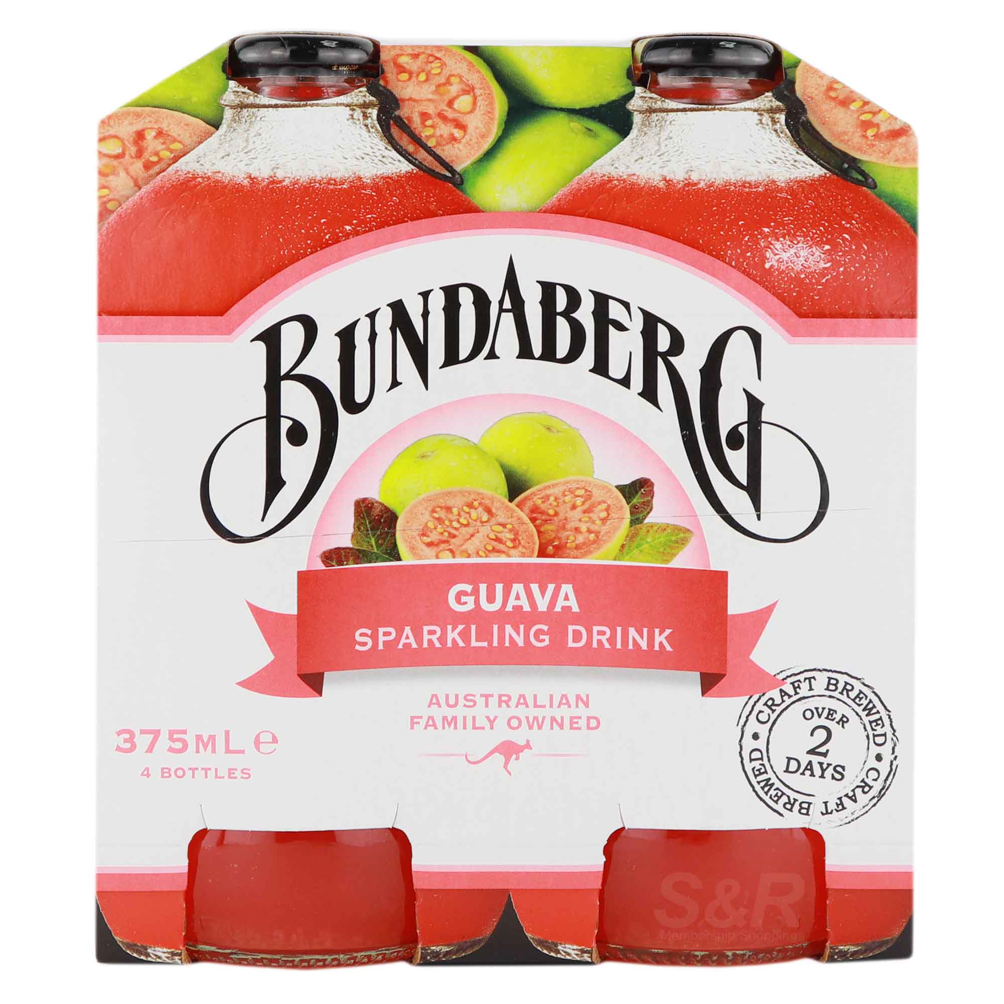 Bundaberg Guava Sparkling Drink 4 bottles